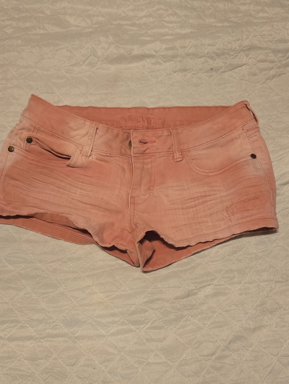 Pink Denim Shorts